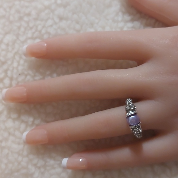 Freshwater Pearl Handmade Beaded Ring - OS - read below! - Picture 4 of 4